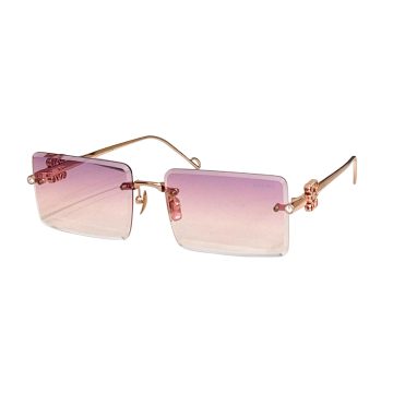 Loewe square frame glasses pink/black/black gold/rust/brown/blue/blue orange color Size 51口21-140