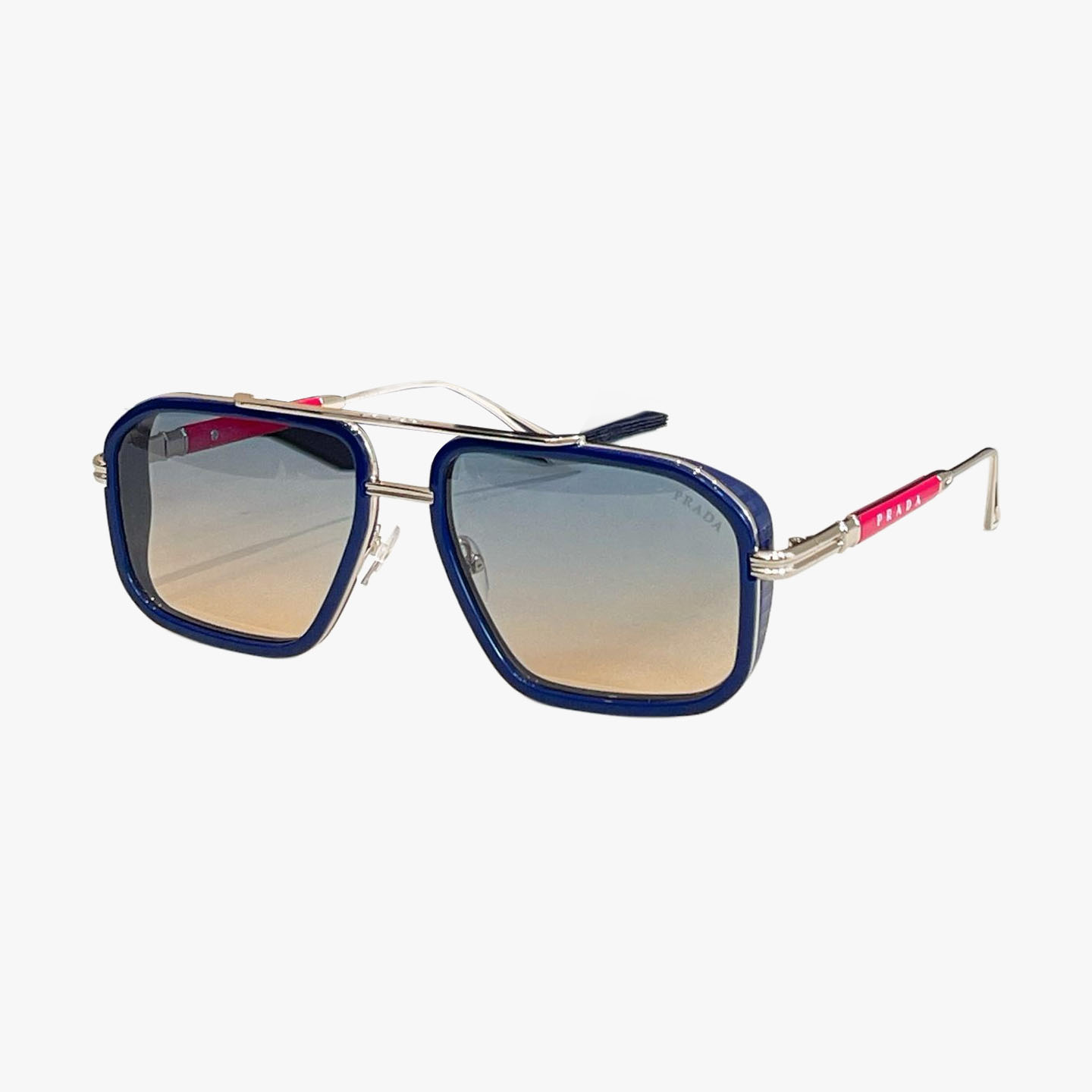 Prada aviator glasses black gold/leopard brown/black purple/blue orange/maroon color Size 58口17-140 - 图片 5