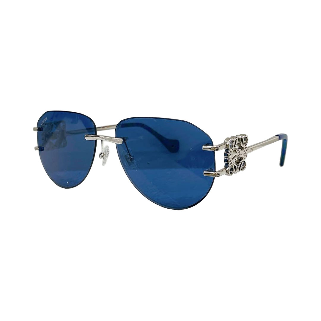 Loewe glasses blue orange/eggplant/blue/black/gradient green/gold white/brown color Size 62口16-135 - 图片 5
